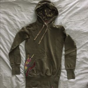 ✨2 for $25✨ Long dark green TNA hoodie